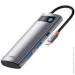  Baseus   Metal Gleam Series 7-in-1 Multifunctional Type-C Hocking Station Gray WKWG020113 (1866911384)
