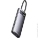 USB- Baseus  Metal Gleam Series 7-in-1 Type-C HUB Type-CtoHDMI* 1+ USB3.0*3+ PD*1+ VGA* 1+ RJ45* 1 WKWG040013 Grey (1977958727)