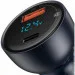    Baseus Particular Digital Display QC PPS 65W Dual QC3.0 Car Charger Grey (CCKX-C0G)