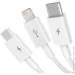Baseus  Superior Series Cable USB to Type-C/Lightning/MicroUSB 3.5A 1.5m CAMLTYS-02 White (1691816356)
