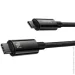  Baseus Tungsten Gold Fast Charging Data USB-C to USB-C 240W 1m Black (CAWJ040001)