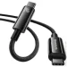  Baseus Tungsten Gold Fast Charging Data USB-C to USB-C 240W 1m Black (CAWJ040001)