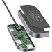 USB- Baseus   USB  Bend Angle No.7 Multifunctional Type-C Converter CAHUB-WJ0G Dark Grey (1568121283)