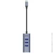 USB- Baseus   USB  Enjoy series Type-C to 3xUSB3.0+ RJ45 CAHUB-M0G Grey (1372907587)