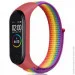  Nylon Style BeCover  Xiaomi Mi Smart Band 7 Red-Rainbow (707669)