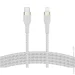  Belkin USB--Lightning, BRAIDED SILICONE, 1m, white (CAA011BT1MWH)