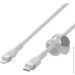  Belkin USB--Lightning, BRAIDED SILICONE, 1m, white (CAA011BT1MWH)