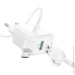    BOROFONE BAS42A Potential single-port QC3.0 charger set(Micro)(EU) White (6941991113796)