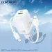    BOROFONE BN27 Fuente PD20W+ QC3.0 charger set (C to C) (EU) White (6941991120282)