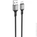  BOROFONE BX83 Micro Famous silicone charging data cable Black (6974443386387)