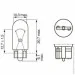   Bosch 24V 2W W2, 1X9, 5D (1987302516)