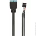  Cablexpert USB2.0 USB3.0 0.3m Black (CC-U3U2-01)