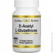 Специальная добавка California Gold Nutrition Специальный продукт S-Acetyl L-Glutathione 30 капсул (4384304505) Специальная добавка California Gold Nutrition Специальный продукт S-Acetyl L-Glutathione 30 капсул (4384304505)