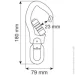  Camp  Swivel Alu Hook 3Lock Silver (1060-2149)