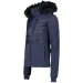 Campagnolo  Women's Stretch Twill Ski Jacket with Faux Fur Hood Dark Blue XS (1097-31W0066F-N950 36)