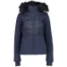 Campagnolo  Women's Stretch Twill Ski Jacket with Faux Fur Hood Dark Blue XXS (1097-31W0066F-N950 34)