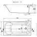  Cersanit Nao ABS 140x70 S301-247  