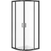   Cersanit Zip Black 80x80x190   (S163-007)