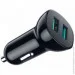   Choetech car 2xUSB-A 36W QC black (C0051-BK)