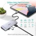 USB- Choetech  USB-C 9-in-1 (HUB-M15-GY)