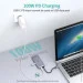 USB- Choetech  USB-C 9-in-1 (HUB-M15-GY)