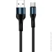  Colorway USB 2.0 AM to Type-C 1.0m nylon black (CW-CBUC045-BK)