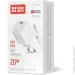   Colorway  . . GaN Mini 20W PD Port PPS USB-C  cable Lightning (CW-CHS059PDL-WT)