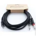    mini Jack 3,5 stereo  2x Jack mono 6.3 1.5 Cordial EY 1,5 WPP
