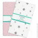 Cosas    PINK DOTS/ GREY STARS (4822052024188)