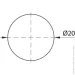 DC Заглушка самоклеюча на мініфікс d20 мм 24 шт. ільм шампань DC Заглушка самоклеюча на мініфікс d20 мм 24 шт. ільм шампань
