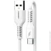 Denmen  D42T Silicone USB Type-C 2.4A 1M  (DM-D42T-WH)