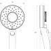   Diiib Shower Head DXHS015-2 White-Green