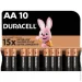  Duracell AA, 10.   (5002508/5006461)