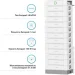    Dyness STACK100-12-61.44kW 12xS51100 614.4V/100Ah LiFePO4