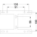 Esllse   MOKA 3S 62  550x310x72   (10565)