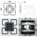  Esllse    ROOM ICE RGB 6S 70  SMART 380x380x75     RGB (10572)