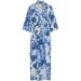 Essenza Жіночий халат Jula Leila Vanilla нар. M синій з білим Essenza Жіночий халат Jula Leila Vanilla нар. M синій з білим