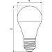   Eurolamp   12  A60  E27 3000  LED-A60-12272(A)