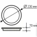 Eurolamp    Downlight  "E" 24W 4000K (LED-DLR-24/4())