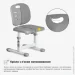 Парта со стульчиком Evo-Kids Комплект парта и стул Evo-06 Plus Grey Парта со стульчиком Evo-Kids Комплект парта и стул Evo-06 Plus Grey
