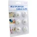  Extradigital Cable Clips, white (KBC1664)