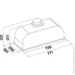  Falmec GRUPPO INCASSO MURANO 70 BLACK 800 (CGIW70.E10P6#ZZZN491F)
