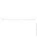 Gardinia Штанга металева d10 мм 75 см білий Gardinia Штанга металева d10 мм 75 см білий