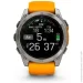 - Garmin Fenix8 51mm AMOLED SapphireTitanium w.Spark Orange/Graphite Silicone Band (010-02905-11)