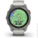 - Garmin Fenix 7 Pro Sapphire Solar Titanium w. Fog Gray/Ember O. Band (010-02777-20/21)