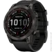 - Garmin Fenix 7 Sapphire Solar Carbon Gray DLC Titanium with Black Band (010-02540-20/21)