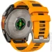 - Garmin Fenix 8 AMOLED Sapphire 51mm Titanium with Spark Orange/Graphite Silicone Band (010-02905-10)