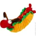 Игрушка для собак Хот-Дог с пищалкой GiGwi Foody Friends, текстиль, плюш, 24 см Игрушка для собак Хот-Дог с пищалкой GiGwi Foody Friends, текстиль, плюш, 24 см