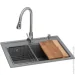   Granado Basic Artes Grafito (+  Campo LUX inox +  Redondo inox +  + ) (ksg1109)