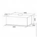  Granado Palamos 4613-1200 White glass (GCH4613120055)